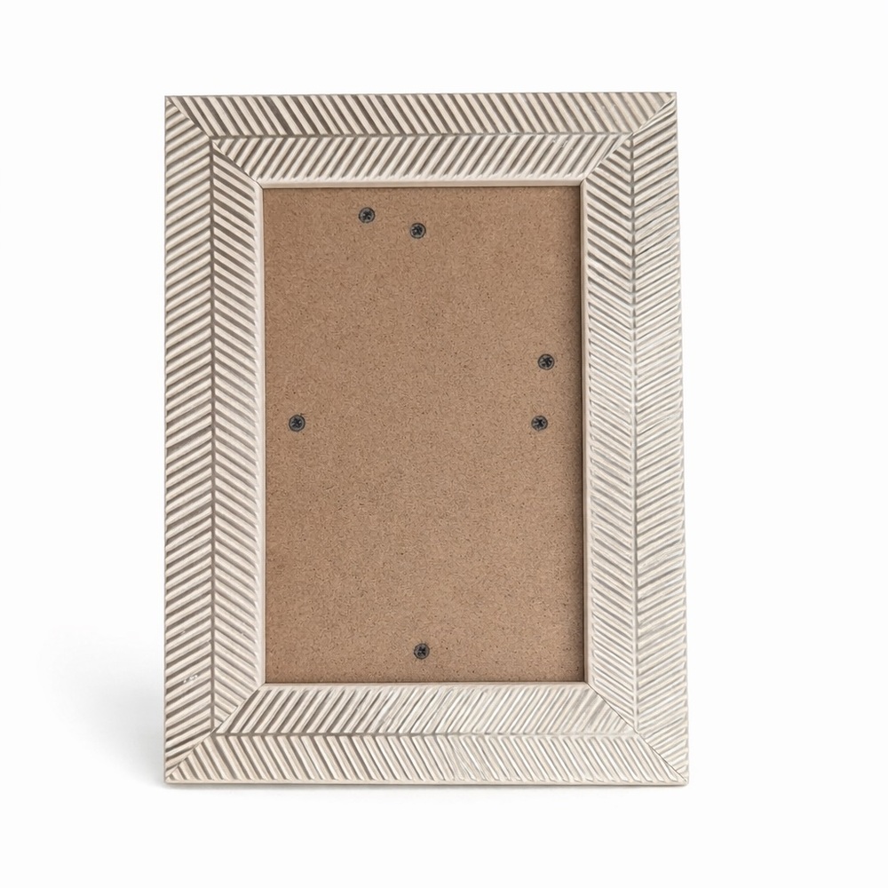 Target Cream Chevron-Textured Photo Frame